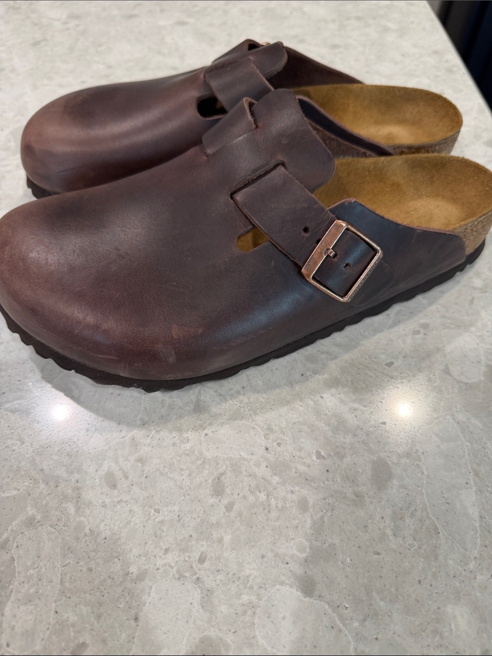 Leather size 41 Birkenstocks clogs